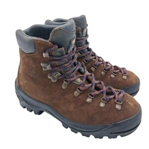 Zamberlan Hiking Boots Mens Size 7 Brown Trekker Vibram Leather Trail Made Italy